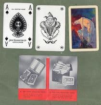 Collectible narrow name playing cards Polar Bear by waddington 52
