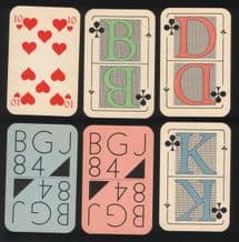 Collectible Non-standard court playing cards BGJ '84.