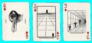 Collectible Non-standard playing cards optical illusions