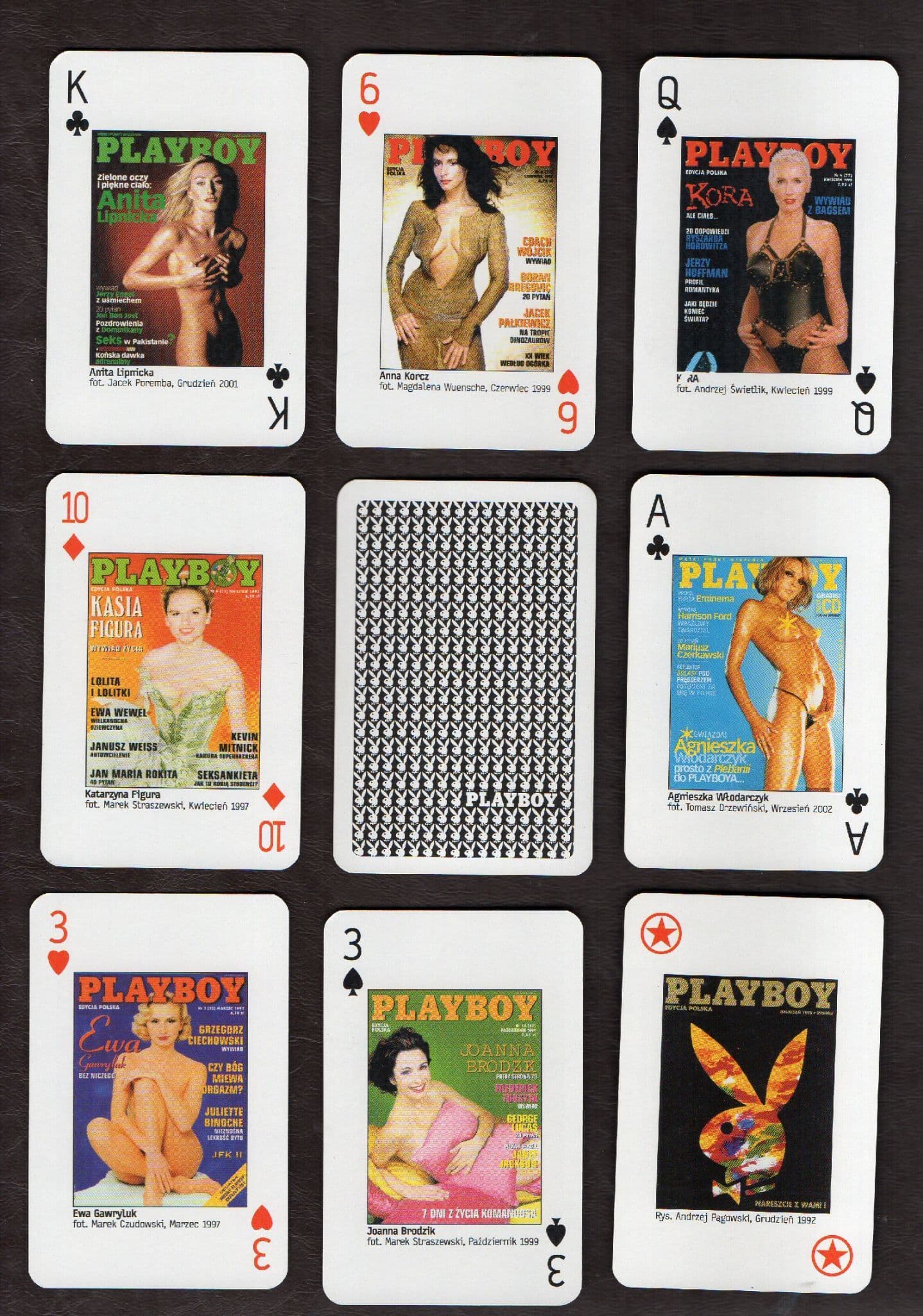 Collectible Non-standard playing cards Playboy 1992 delightful