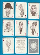 Collectible Non-standard playing cards. i Politici, 1983 politicians cartoon,