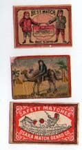 Collectible OLD match box labels CHINA or JAPAN patriotic#130