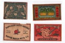 Collectible OLD match box labels CHINA or JAPAN patriotic #207