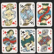 Collectible playing cards .Loriot, 1973 lovely sensual cartoon