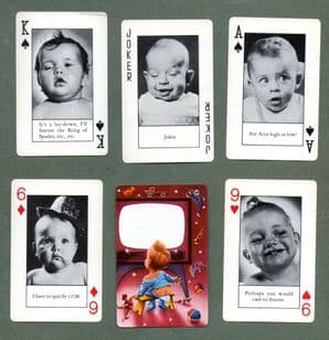 Collectible Playing cards Bannister's Babies photographs of babies
