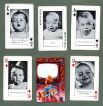 Collectible Playing cards Bannister's Babies photographs of babies