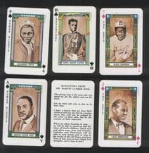 Collectible playing cards Black History Martin Luther King etc