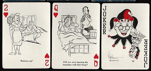 Collectible playing cards Cheer-up 52 nursing cartoons