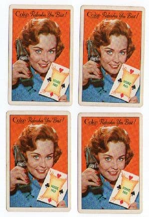 Collectible playing cards Coca Cola Coke singles rare