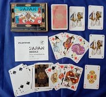 Collectible Playing cards courts. Japan designed by Hermann Bauch jun