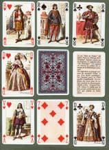 Collectible playing cards courts. Rois de France ( French Kings ) 1975.