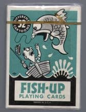 Collectible playing cards Fish-up. 52 fishing cartoons