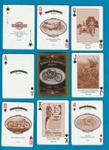 Collectible playing cards Harley Davidson motorbikes