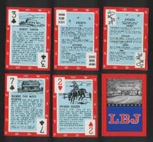Collectible playing cards LBJ Texas, home of the president.