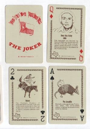 Collectible Playing cards Texas sesquicentennial 1986