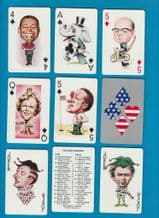 Collectible political Non-standard playing cards Politicards 1971 Nixon