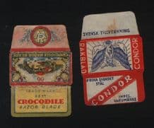 Collectible Razor Blade Wrappers Lamette da barba #842