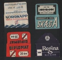 Collectible Razor Blade Wrappers Lamette da barba HOJA AFEITAR   #573