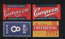 Collectible Razor Blade Wrappers Lamette da barba Rasierklinge #335