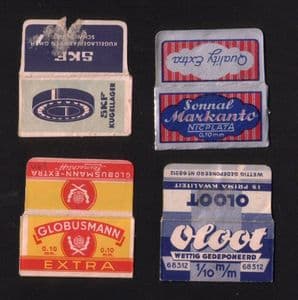 Collectible Razor Blade Wrappers Lamette da barba Rasierklinge   #383