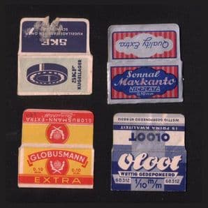 Collectible Razor Blade Wrappers Lamette da barba Rasierklinge   #385