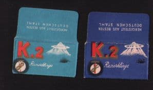 Collectible Razor Blade Wrappers Lamette da barba Rasierklinge   #388