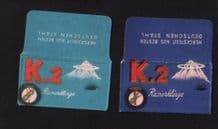 Collectible Razor Blade Wrappers Lamette da barba Rasierklinge #388