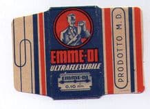 Collectible Razor Blade Wrappers Lamette da barba Rasierklinge   #507