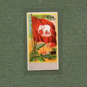 Collectible SIAM cigarette cards  old flag White Elephant RARE #420