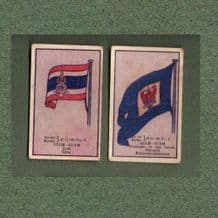 Collectible SIAM cigarette cards old Thailand flags RARE ** #556