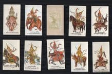Collectible Siamese Tobacco cigarette cards set Siam Mythology