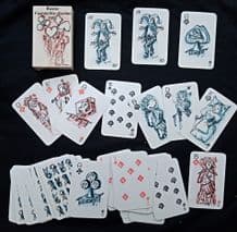 Collectible Swiss playing cards. Basler 1982 by AG Muller