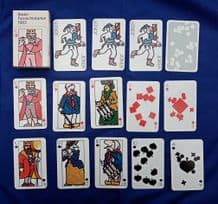 Collectible Swiss playing cards. Basler 1983 Carnival of Basle by AG Muller