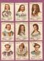 Collectible Trade cards Playing Cards Game 1902 OUR KINGS & QUEENS Mazawattee Tea