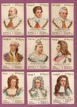 Collectible Trade cards Playing Cards Game 1902 OUR KINGS & QUEENS Mazawattee Tea