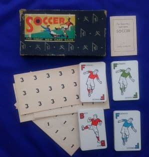 Collectible Vintage Cards game  Soccer by Waddington, c