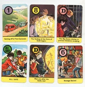 Collectible Vintage cards game The Famous Five Smugglers & Treasure by Pepys