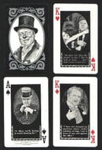 Collectible Vintage playing cards W.C.Fields 1971