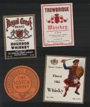 Collectible whisky whiskey bottle labels selection #004