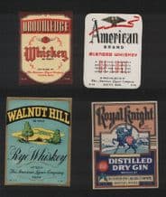 Collectible whisky whiskey bottle labels selection #026