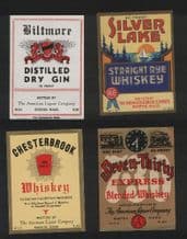 Collectible whisky whiskey bottle labels selection #027