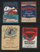 Collectible whisky whiskey bottle labels selection #028