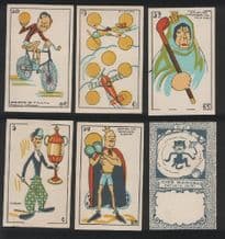 Flick- type book playing cards include Charlie Chaplin