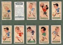 Football cards Cigarette cards /Football Caricatures 1927