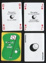 Golf Collectible playing cards Hole in One