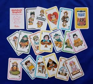 Happy Families Alphabetti Spaghetti Collectible  playing cards and cards game