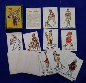 Happy Families card game  1925 Golf, Sailor, Pierrot`s & etc.