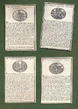 History of the New Testament circa 1770 Antique playing cards