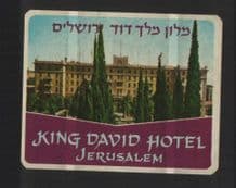 Hotel label luggage labels baggage ISRAEL very RARE #15