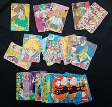 Manga-art cartoons playing cards Sailor-moon 1990`s